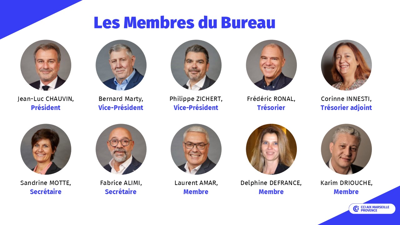 Membres du bureau cciamp au 27 juin 2025